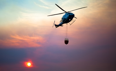 blue helicopter