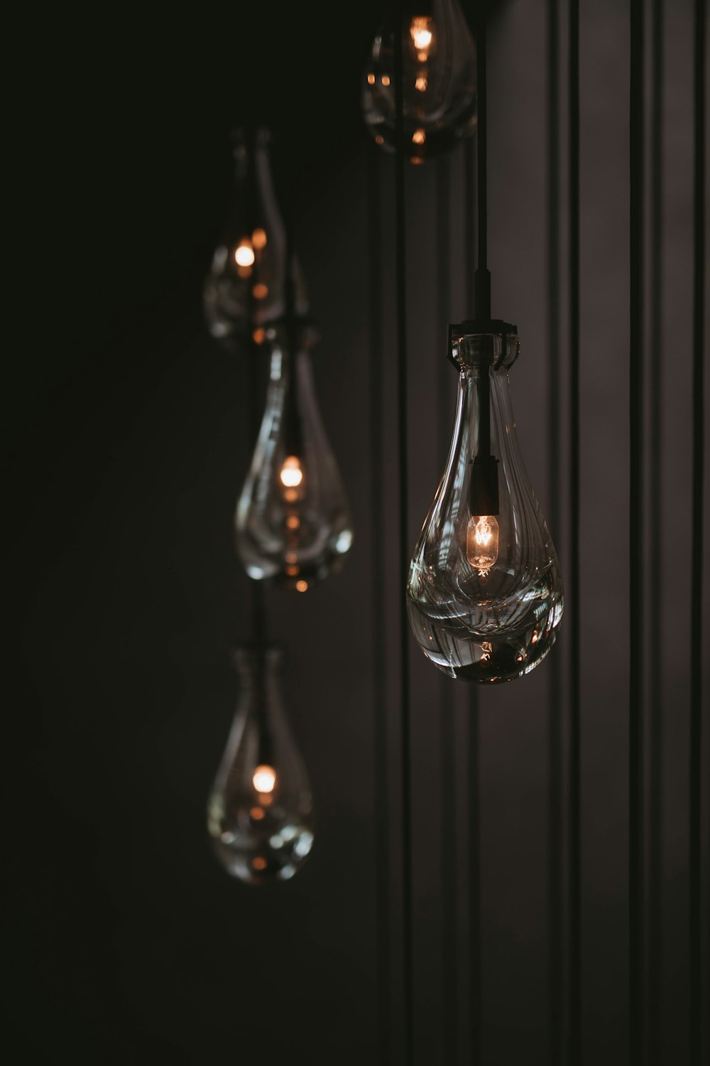 closeup photography of turned-on light bulbs