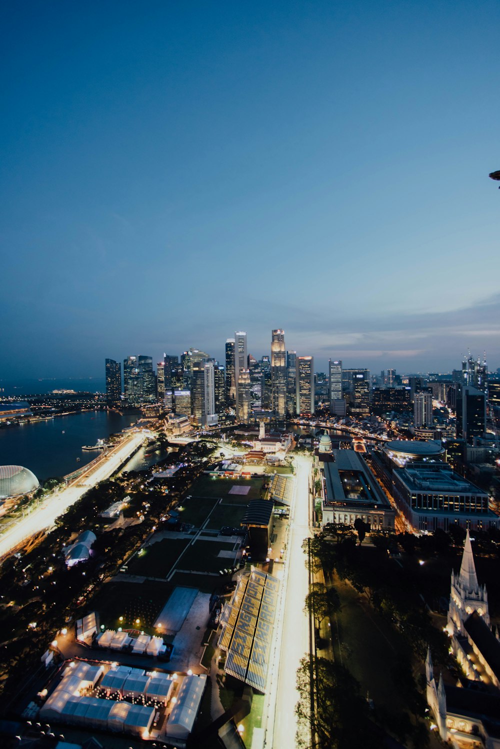 bird's eye view photography of buildings