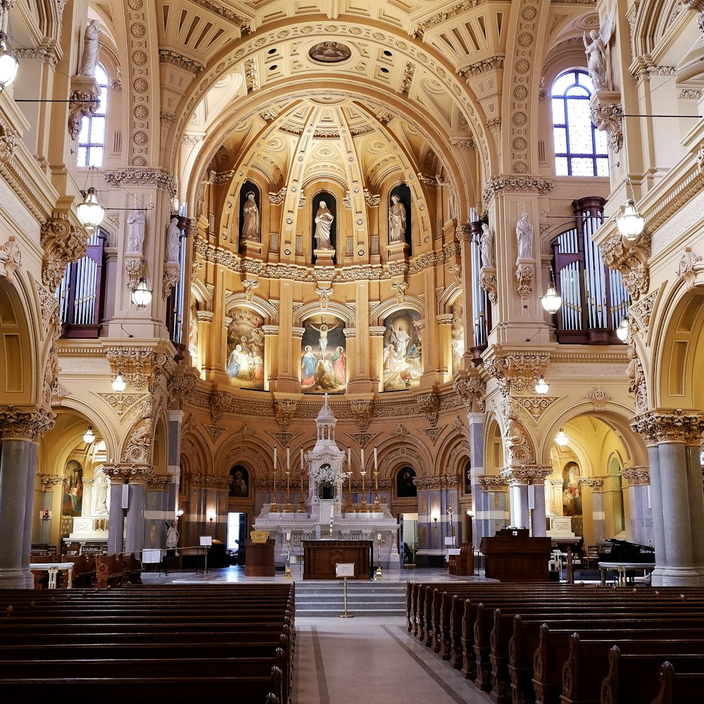 photograph of cathedral interior