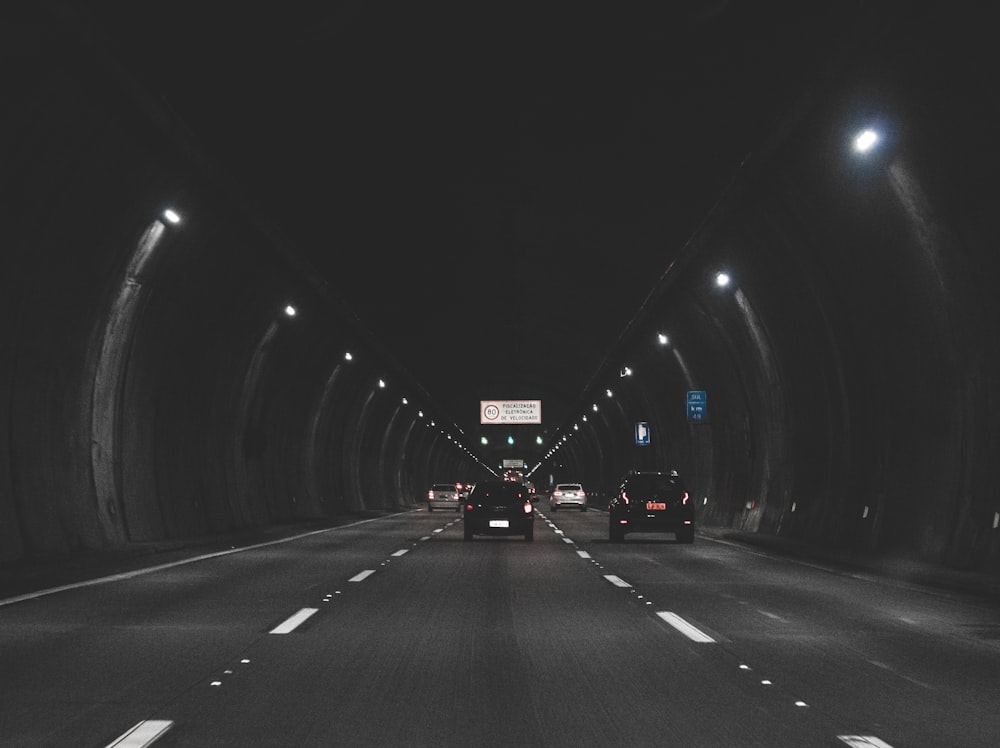 vehicles on tunnel