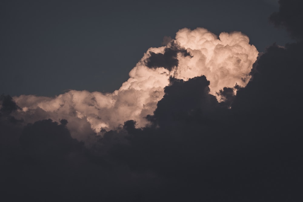 dark clouds at night