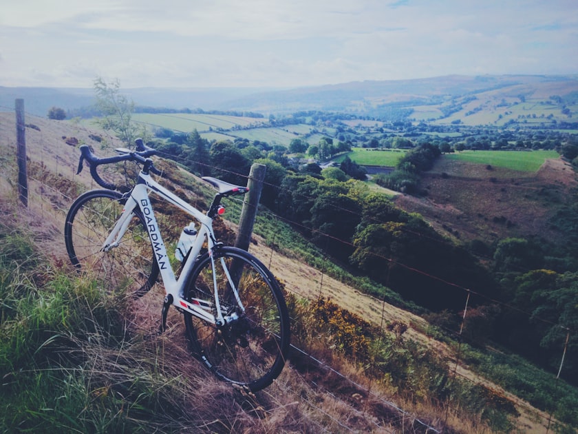 Bike being serviced