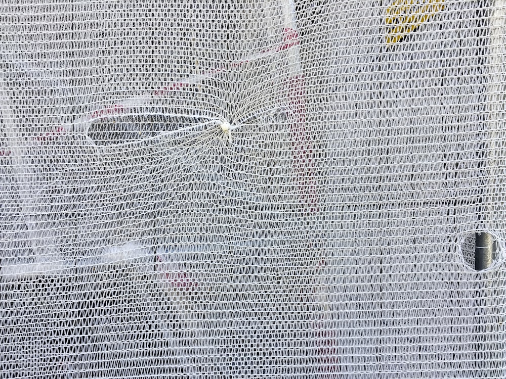 a close up view of a mesh screen