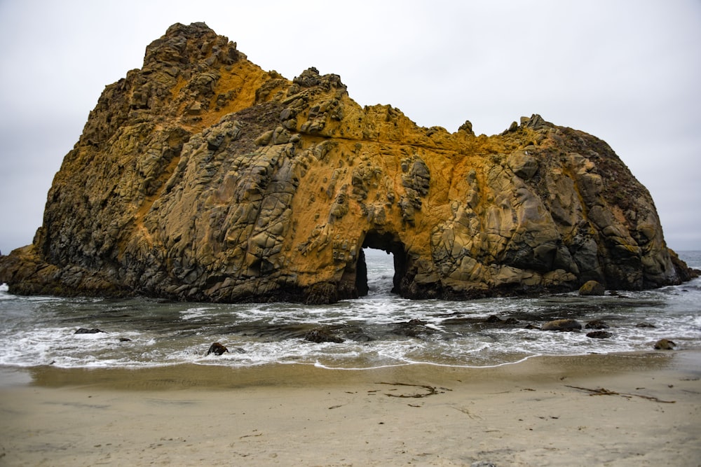 seashore near cliff