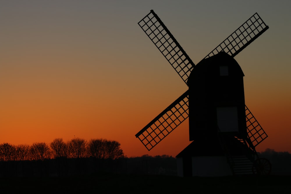 brown windmill