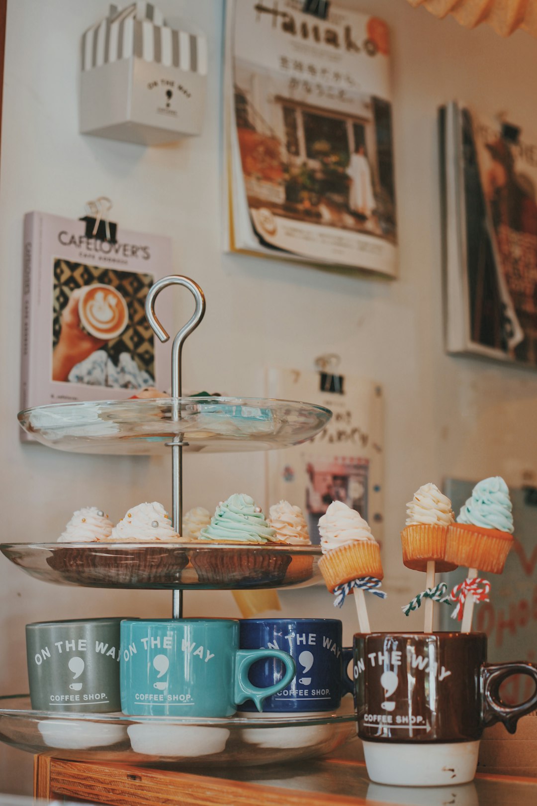 cupcake on cake rack