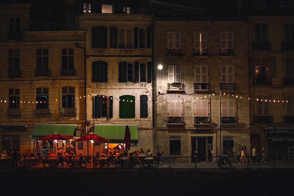 people gathering at the cafe