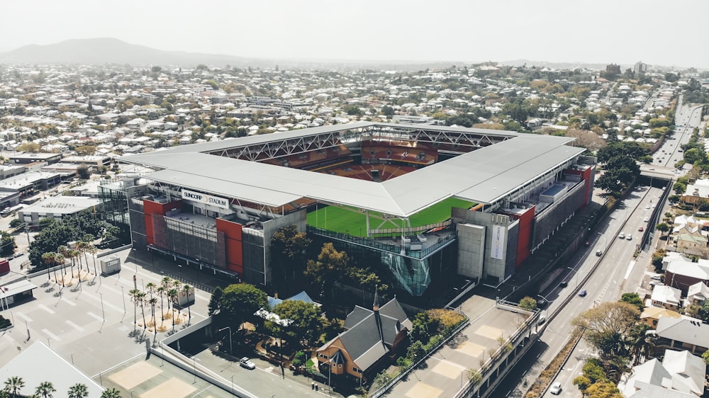 aerial photography of stadium during daytime