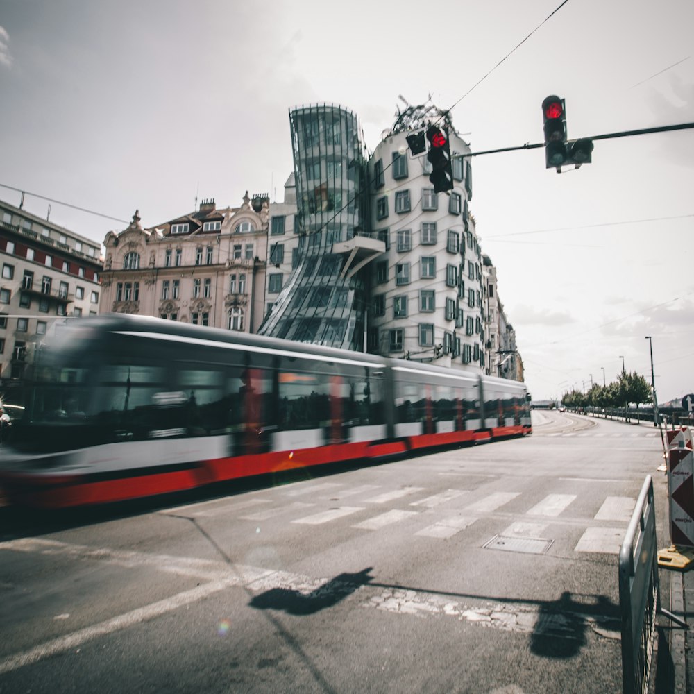 train near building