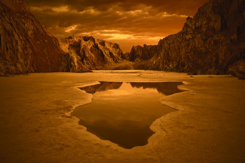 A captivating still from a cinematic film showcasing a dramatic landscape.