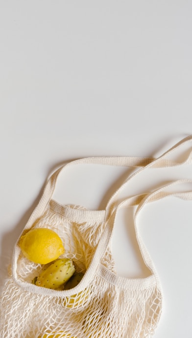 lemon fruit on basket