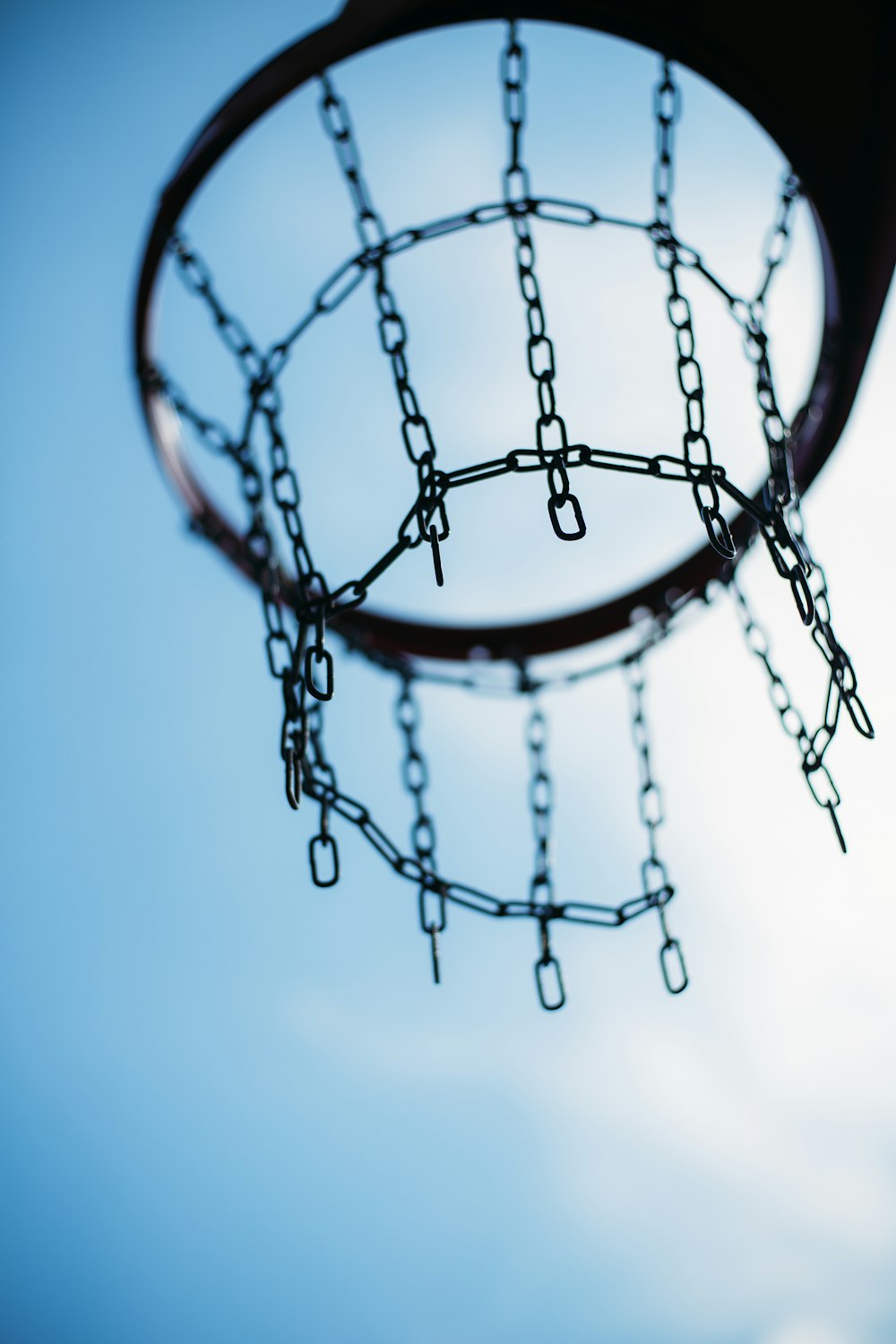 brown basketball hoop