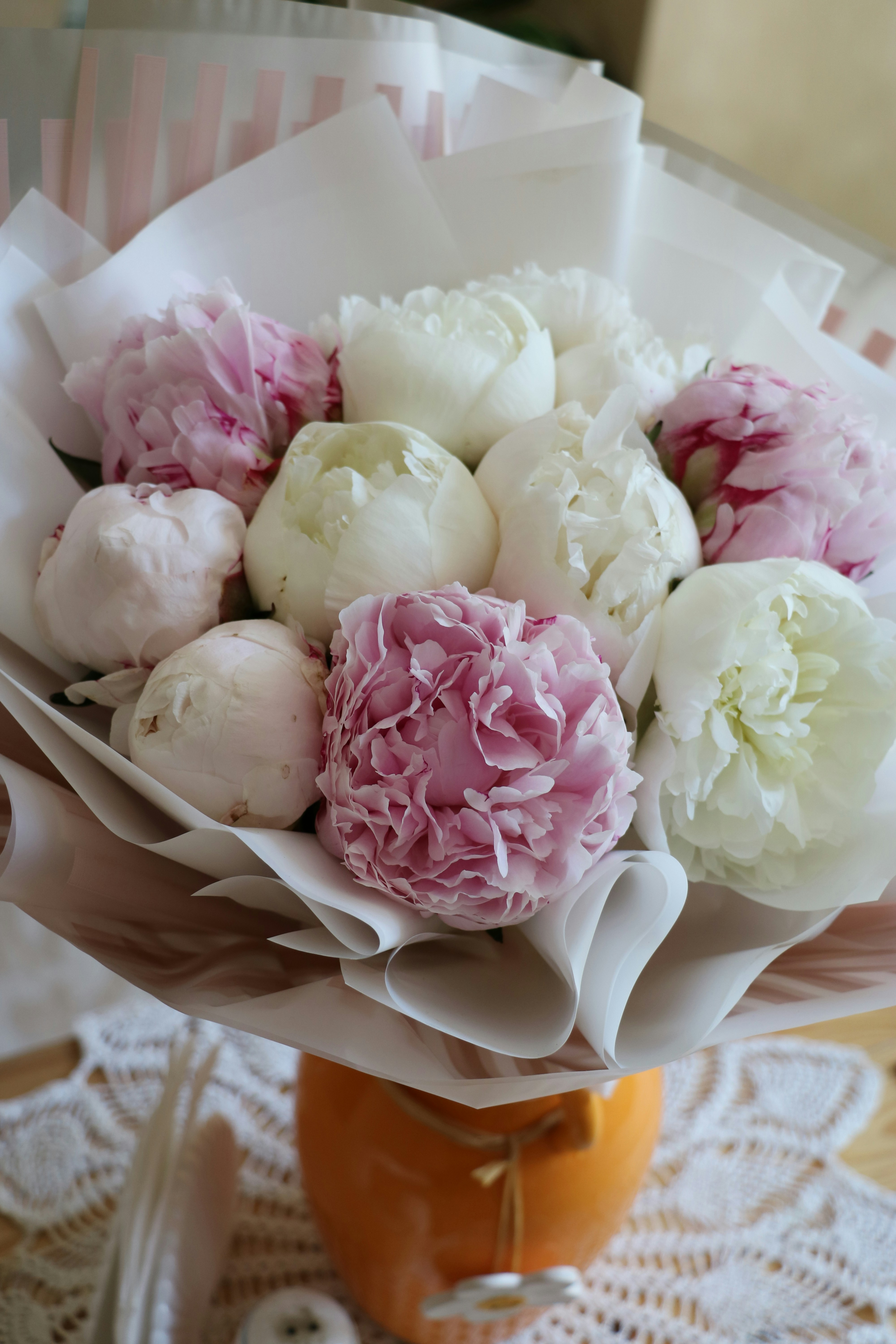 Sunset Peony Bouquet