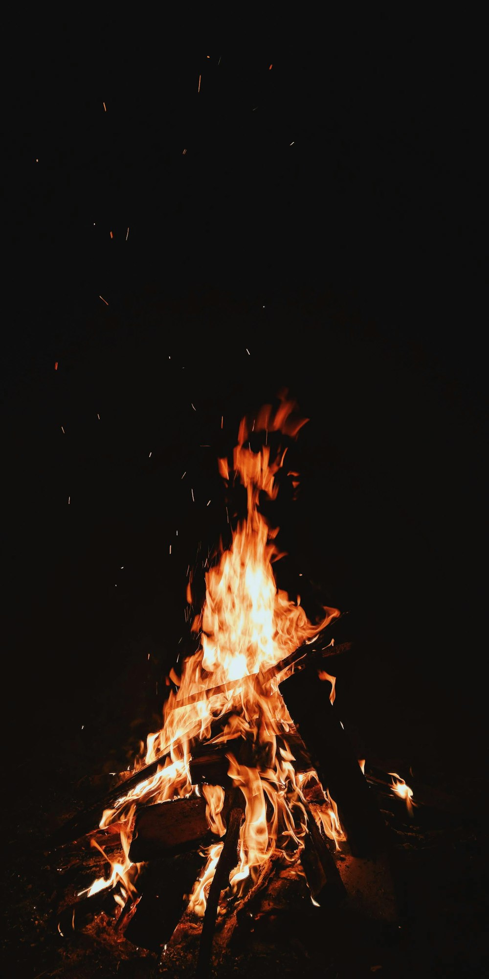 bonfire during nighttime