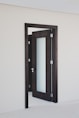 open wooden door