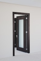 open wooden door