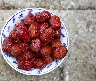 plate of brown nuts