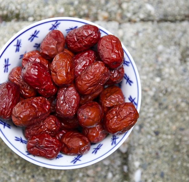 plate of brown nuts
