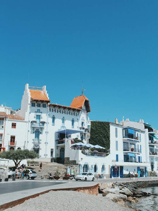 houses under sunny sky in Costa Brava Spain