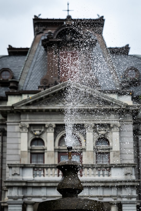 architectural photography of outdoor fountain in Taipei Guest House Taiwan