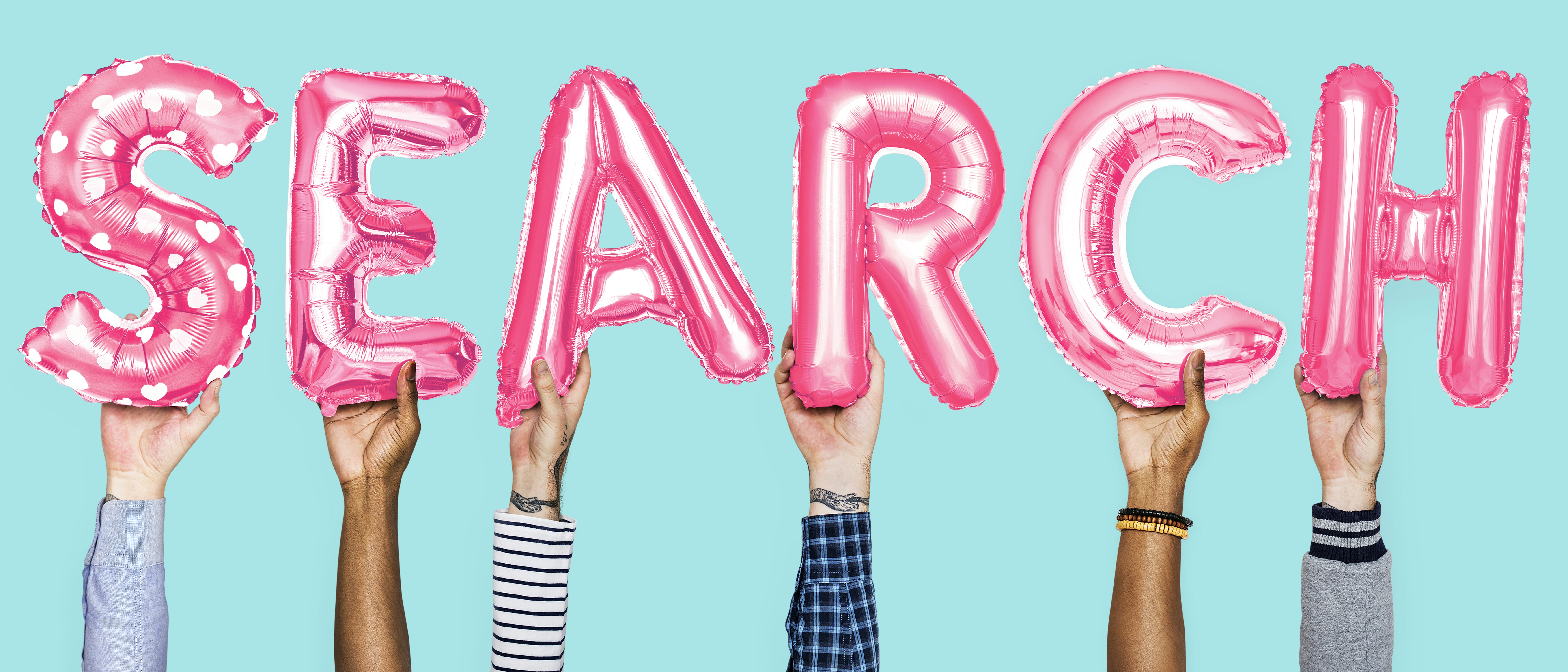 pink search mylar balloons