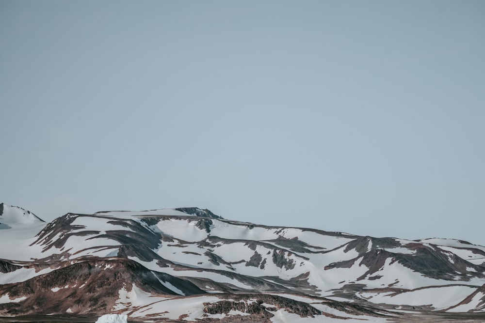 ice covered mountains