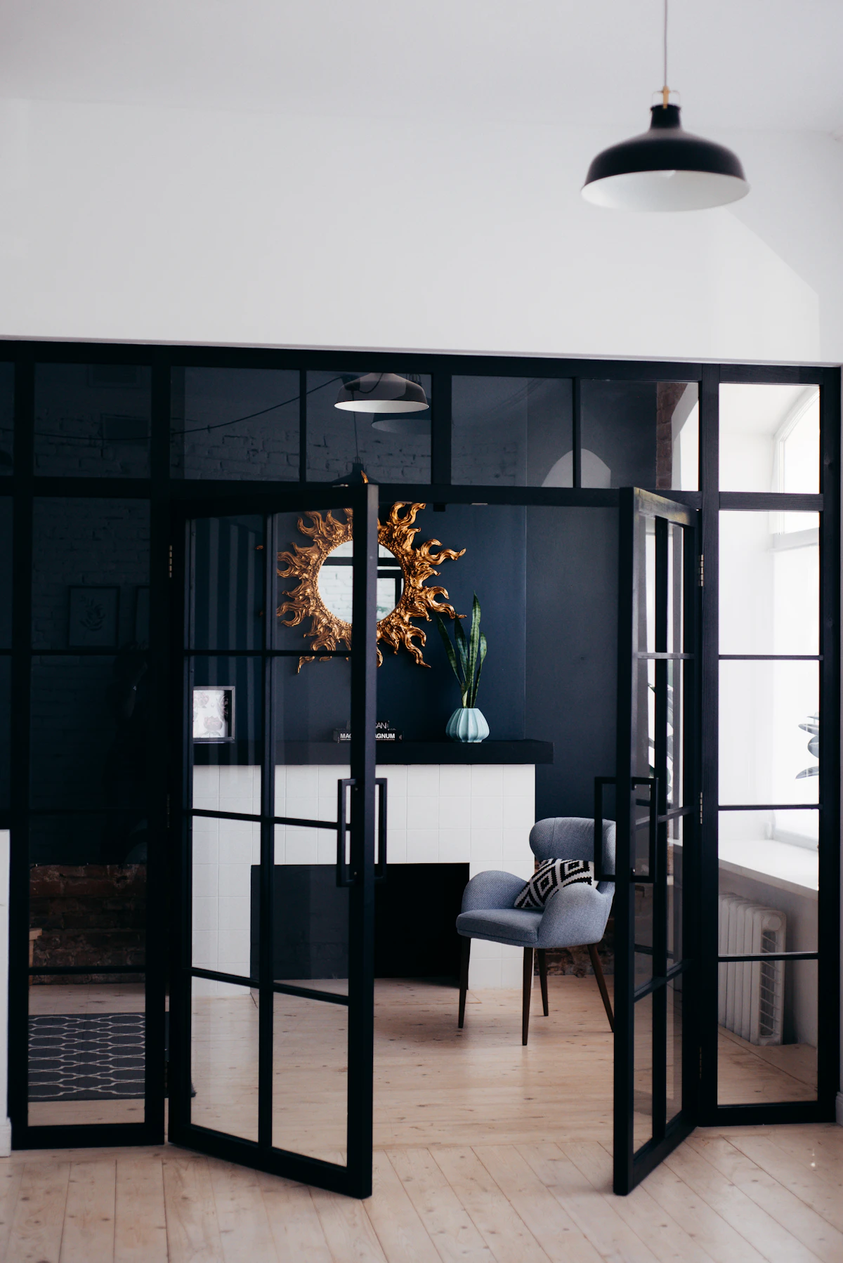 Graphite Slim Frame Door