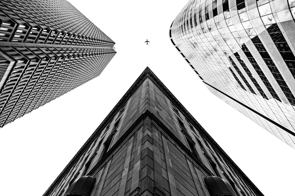 grayscale photography of buildings