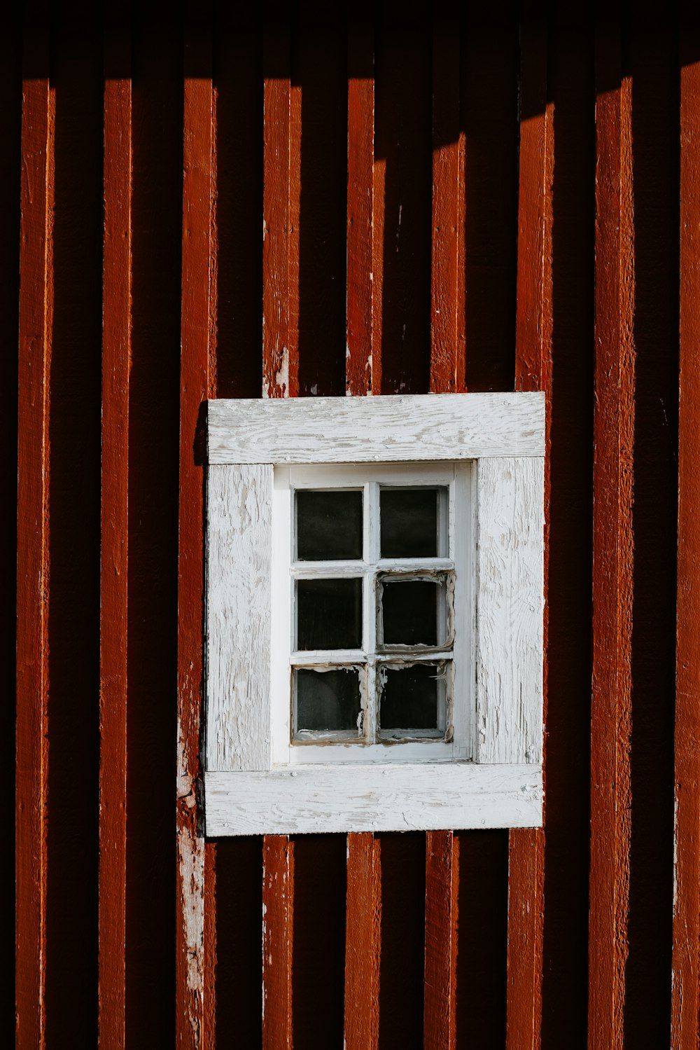 closed white wooden framed window
