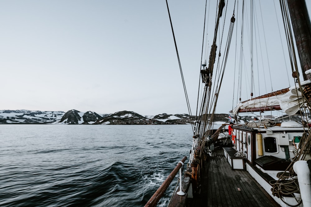 white sailboat