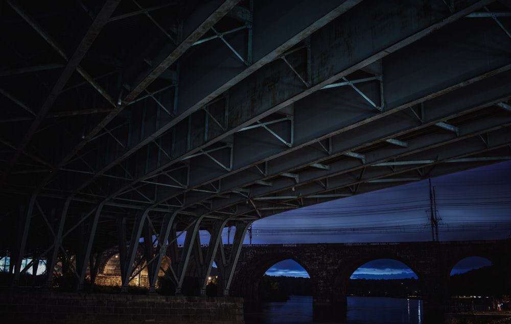 bridge during nighttime