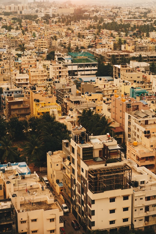 aerial view photography of high-rise buildings during daytime in Bengaluru India