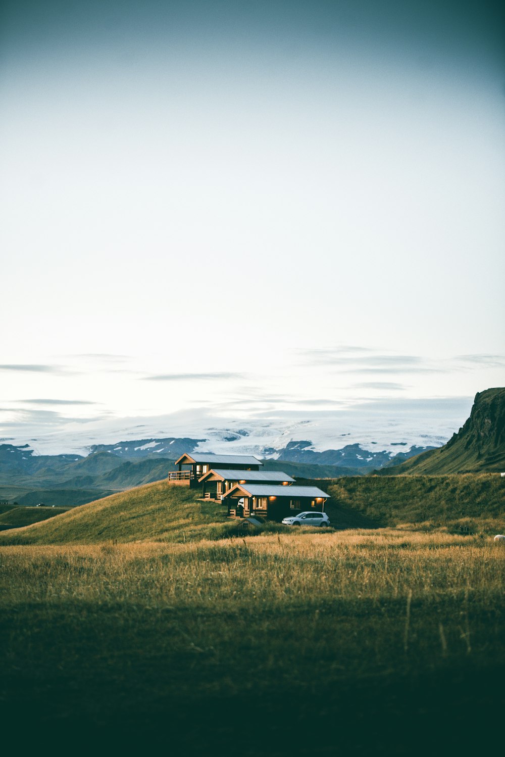 cabins on mountain