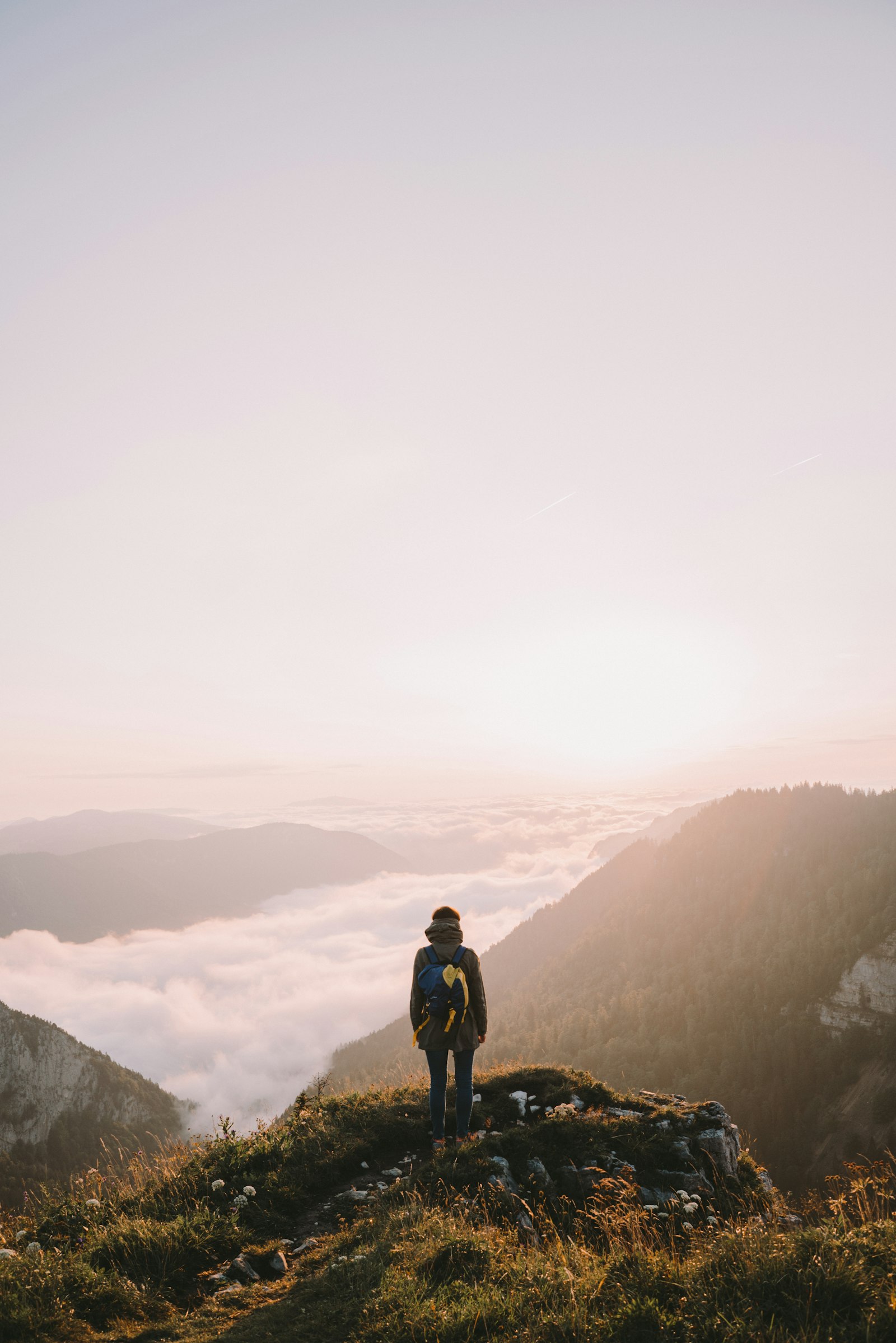 Sony a7R II + Sony FE 28mm F2 sample photo. Person on top of photography