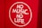 A red background features a white circle with the phrase 'NO MUSIC, NO LIFE' written in bold, white letters.