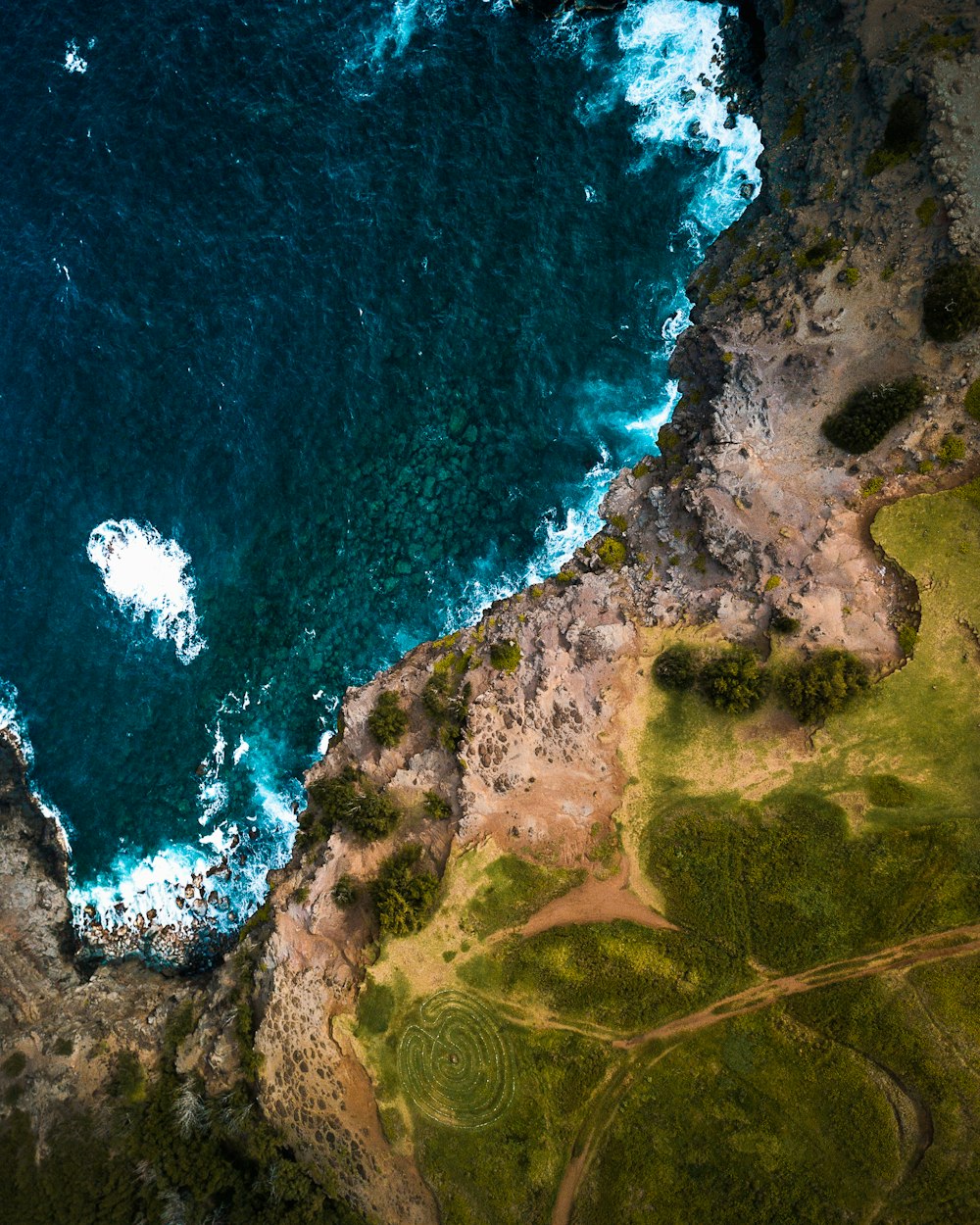 aerial photography of body of water near land