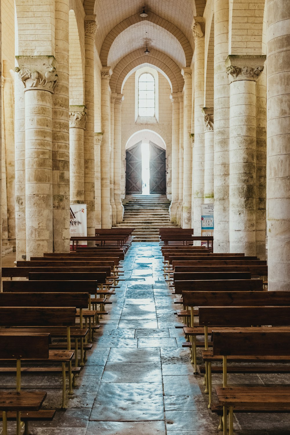 white and brown chapel