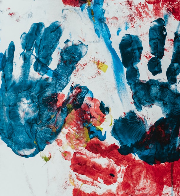 painting of handprints