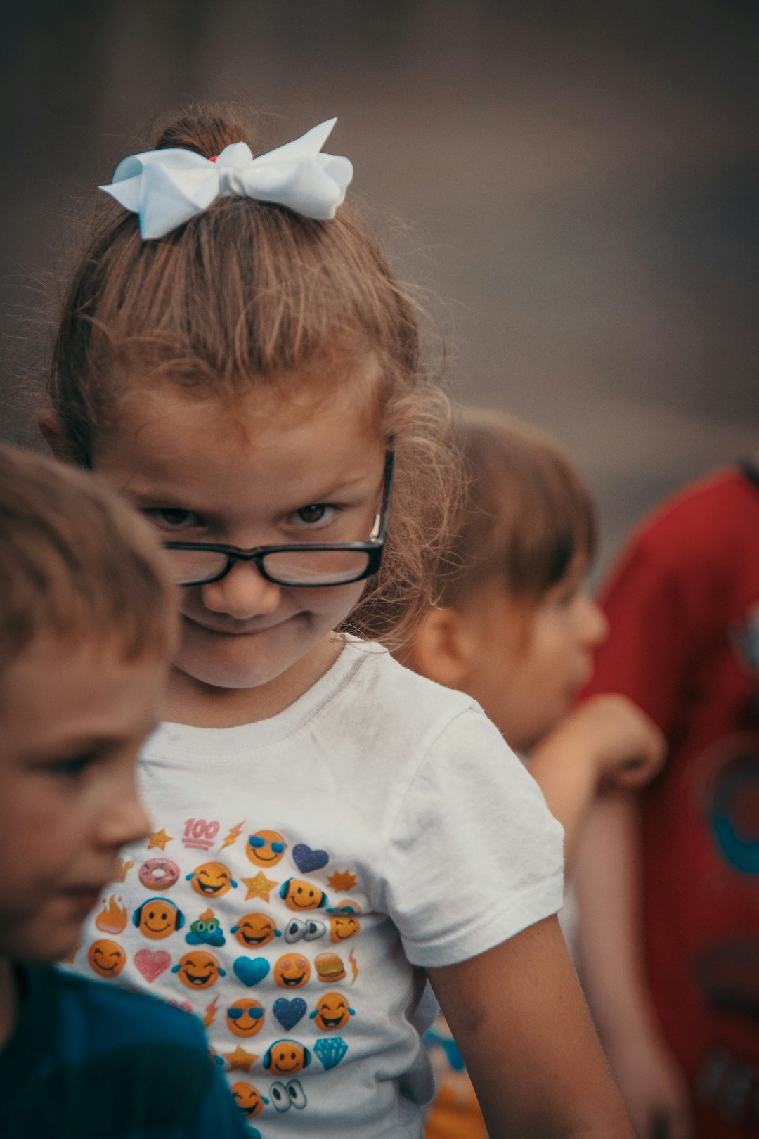 girl wearing eyeglasses