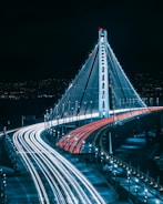San Francisco bridge during night time