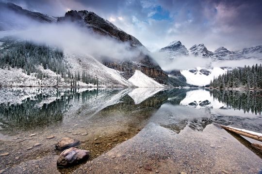 body of water during daytime in Moraine Lake Lodge Canada