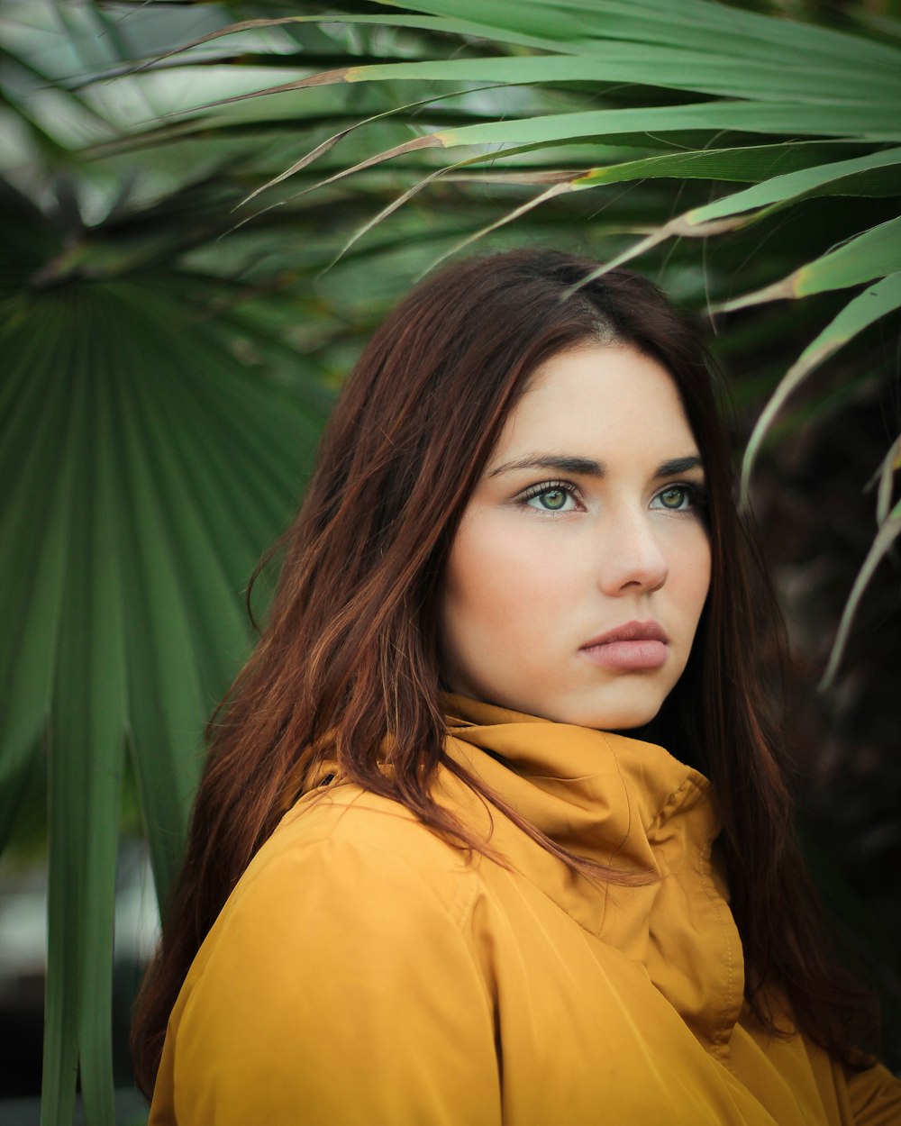 woman wearing yellow shirt