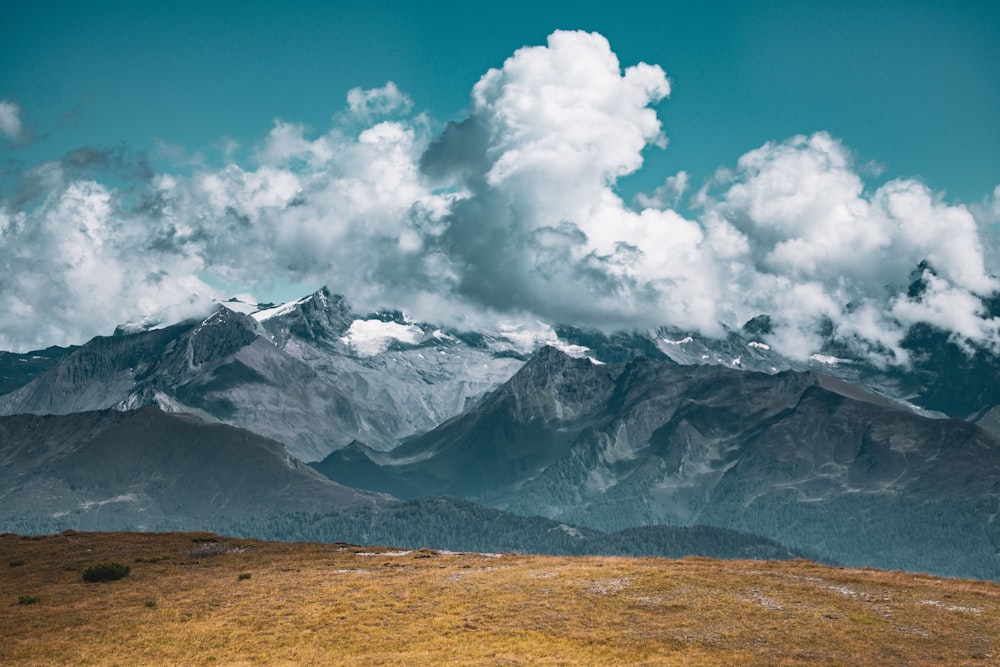 cloud formation over mountains