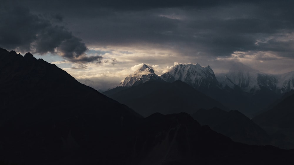 glacier mountains during day