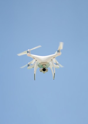 drone flying on air