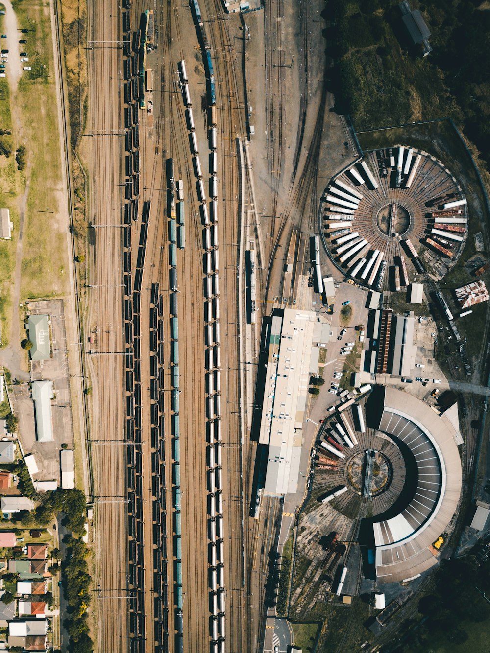 aerial photography of stadium at daytime