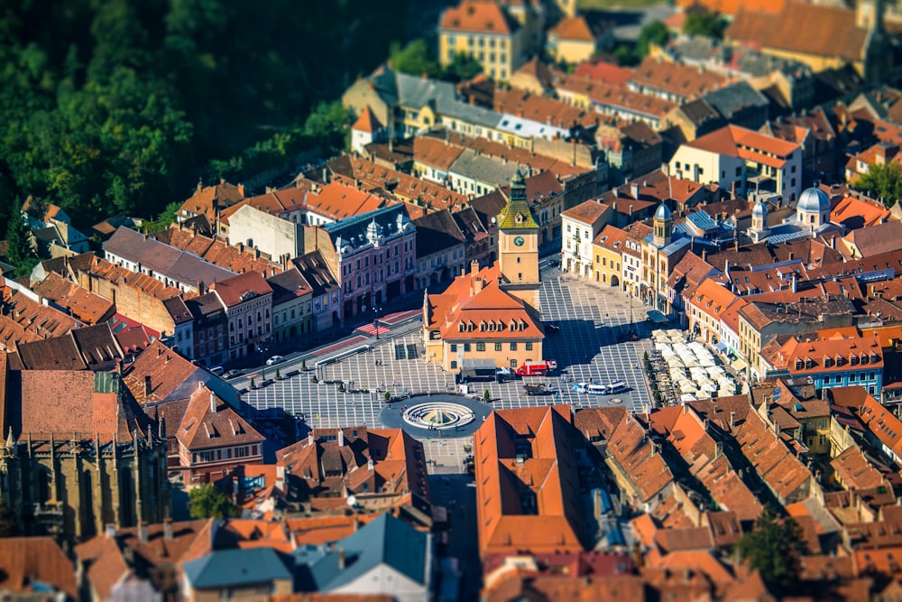 aerial photography of houses