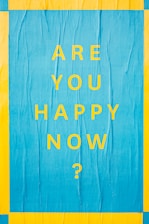 blue and yellow text illustration