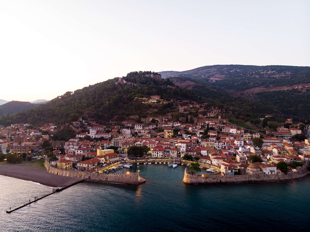 panoramic photography of buildings near body of water